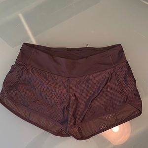 Lululemon speed shorts